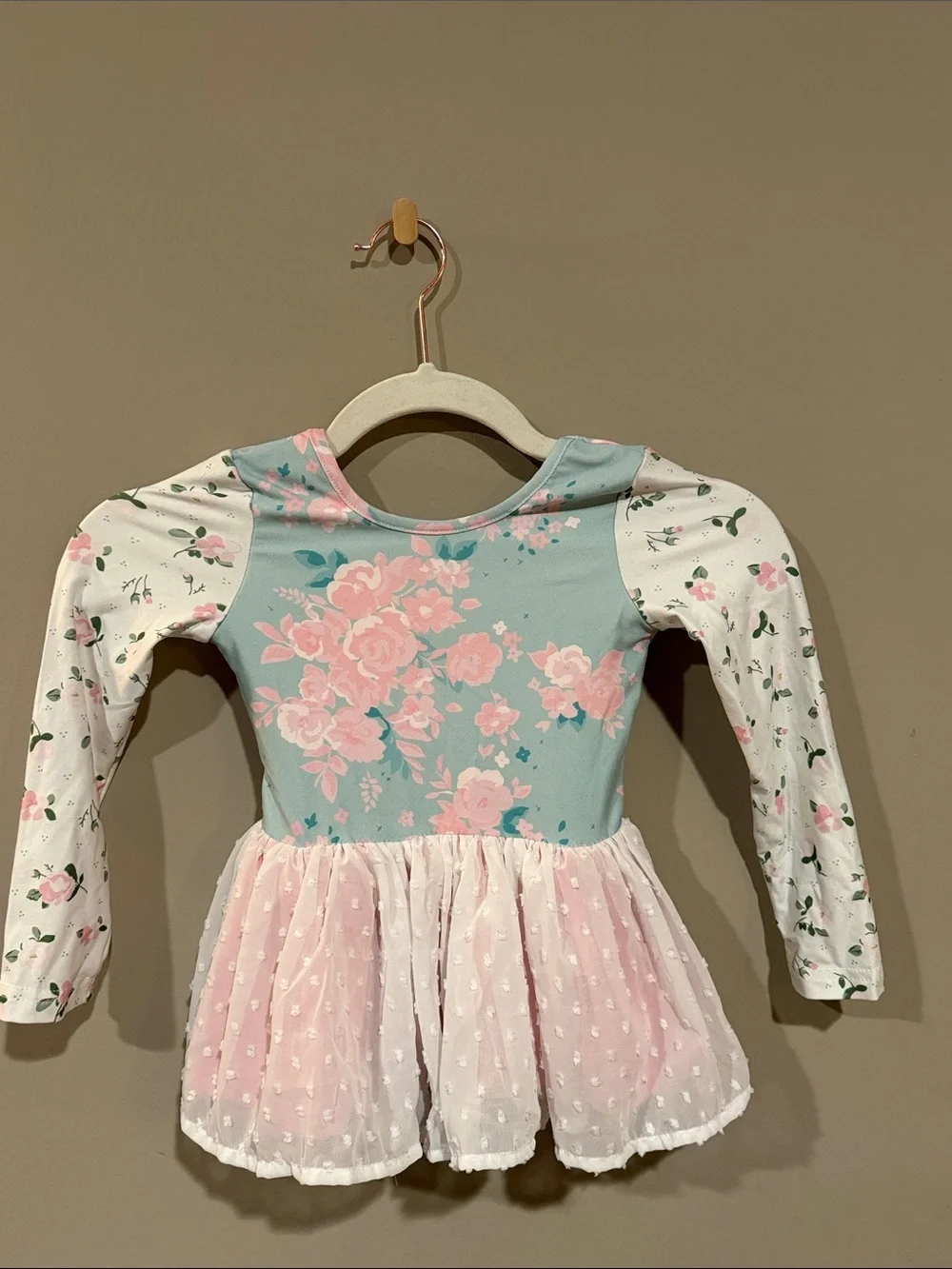 cheeky plum Floral Dance Dress in Pink & Light Blue